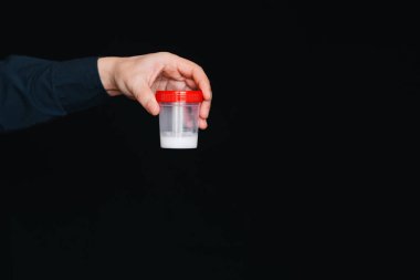 el bir erkek donör sperm ile konteyner