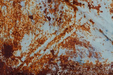 korozyon ile eski paslı metal doku. Grunge tarzı kirli demir amaç