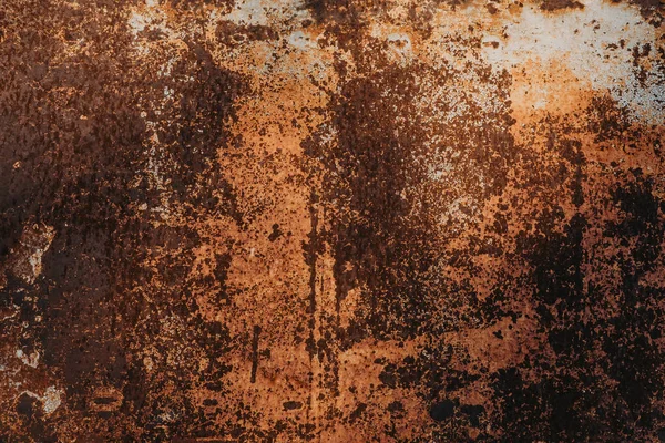 Textura de metal velho enferrujado com corrosão. Grunge estilo ferro sujo fundo — Fotografia de Stock