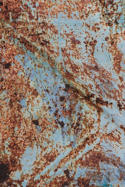 Oxidado textura de metal viejo con corrosión y pintura —  Fotos de Stock