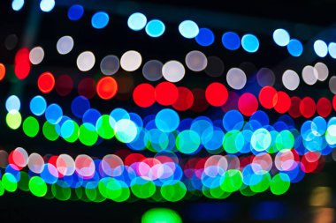 yuvarlak çok renkli bokeh ile renk soyut parlak arka plan