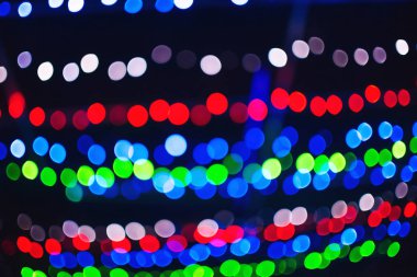 yuvarlak çok renkli bokeh ile renk soyut parlak arka plan