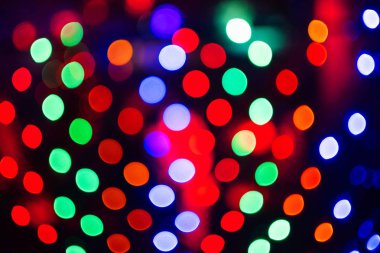 Yuvarlak renkli bokeh ile renkli soyut arkaplan