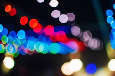 Yuvarlak renkli bokeh ile renkli soyut arkaplan