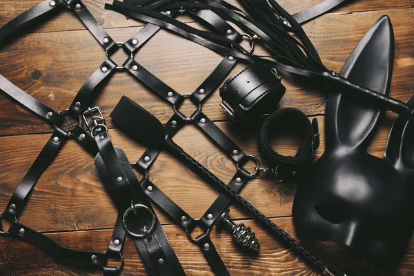 Conjunto de juguetes eróticos para sexo BDSM — Foto de Stock