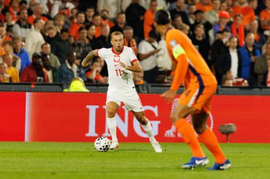 Kamil Grosicki, Hollanda ve Polonya milli takımları arasında oynanan 2026 Dünya Kupası ön eleme maçında görüldü (Maciej Rogowski / Ball Raw Images)