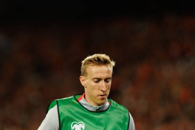 Adam Buksa, Hollanda ve Polonya milli takımları arasında oynanan 2026 Dünya Kupası ön eleme maçında görüldü (Maciej Rogowski / Ball Raw Images))