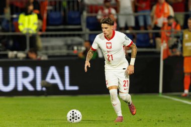 Nicola Zalewski, Hollanda ve Polonya milli takımları arasında oynanan Dünya Kupası 2026 Avrupa ön eleme maçında görüldü (Maciej Rogowski / Ball Raw Images)