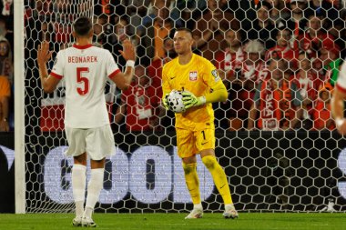 Lukasz Skorupski, Hollanda ve Polonya milli takımları arasında oynanan Dünya Kupası 2026 Avrupa ön eleme maçında görüldü (Maciej Rogowski / Ball Raw Images)