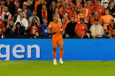 Xavi Simons, Hollanda ve Polonya milli takımları arasında oynanan 2026 Dünya Kupası ön eleme maçında görüldü (Maciej Rogowski / Ball Raw Images)