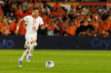 Sebastian Szymanski, Hollanda ve Polonya milli takımları arasında oynanan 2026 Dünya Kupası ön eleme maçında görüldü (Maciej Rogowski / Ball Raw Images)