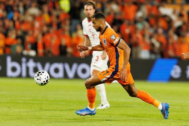 Cody Gakpo, Hollanda ve Polonya milli takımları arasında oynanan 2026 Dünya Kupası ön eleme maçında görüldü (Maciej Rogowski / Ball Raw Images)