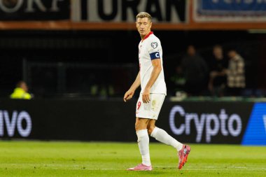 Robert Lewandowski, Hollanda ve Polonya milli takımları arasında oynanan Dünya Kupası 2026 Avrupa ön eleme maçında görüldü (Maciej Rogowski / Ball Raw Images)