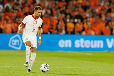 Matty Cash, Hollanda ve Polonya milli takımları arasında oynanan Dünya Kupası 2026 Avrupa ön eleme maçında görüldü (Maciej Rogowski / Ball Raw Images)