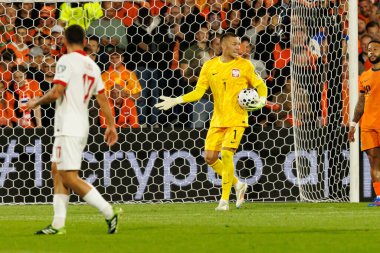 Lukasz Skorupski, Hollanda ve Polonya milli takımları arasında oynanan Dünya Kupası 2026 Avrupa ön eleme maçında görüldü (Maciej Rogowski / Ball Raw Images)