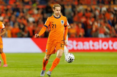 Hollanda ve Polonya milli takımları arasında oynanan Dünya Kupası 2026 Avrupa ön eleme maçında Frenkie De Jong görüldü (Maciej Rogowski / Ball Raw Images)
