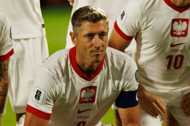 Robert Lewandowski, Hollanda ve Polonya milli takımları arasında oynanan Dünya Kupası 2026 Avrupa ön eleme maçında görüldü (Maciej Rogowski / Ball Raw Images)