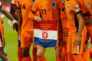 Hollanda milli takımları ile Polonya milli takımları arasında oynanan Dünya Kupası 2026 Avrupa ön eleme maçında Hollanda 'nın oyuncuları görülüyor (Maciej Rogowski / Ball Raw Images)