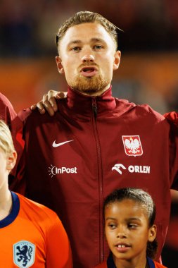 Matty Cash, Hollanda ve Polonya milli takımları arasında oynanan Dünya Kupası 2026 Avrupa ön eleme maçında görüldü (Maciej Rogowski / Ball Raw Images)