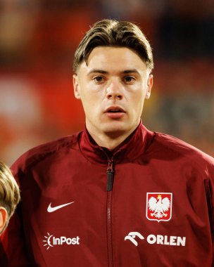 Nicola Zalewski, Hollanda ve Polonya milli takımları arasında oynanan Dünya Kupası 2026 Avrupa ön eleme maçında görüldü (Maciej Rogowski / Ball Raw Images)