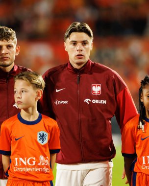 Nicola Zalewski, Hollanda ve Polonya milli takımları arasında oynanan Dünya Kupası 2026 Avrupa ön eleme maçında görüldü (Maciej Rogowski / Ball Raw Images)