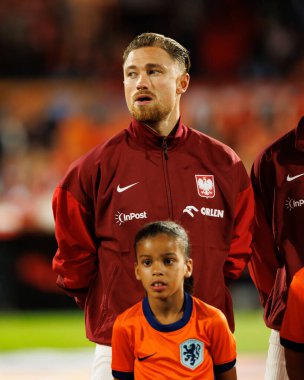 Matty Cash, Hollanda ve Polonya milli takımları arasında oynanan Dünya Kupası 2026 Avrupa ön eleme maçında görüldü (Maciej Rogowski / Ball Raw Images)