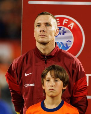 Lukasz Skorupski, Hollanda ve Polonya milli takımları arasında oynanan Dünya Kupası 2026 Avrupa ön eleme maçında görüldü (Maciej Rogowski / Ball Raw Images)