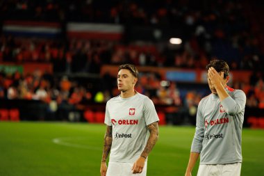 Nicola Zalewski, Hollanda ve Polonya milli takımları arasında oynanan Dünya Kupası 2026 Avrupa ön eleme maçında görüldü (Maciej Rogowski / Ball Raw Images)