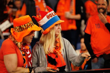 Hollanda taraftarları, Hollanda ve Polonya milli takımları arasında oynanan Dünya Kupası 2026 Avrupa ön eleme maçında görüldü (Maciej Rogowski / Ball Raw Images)