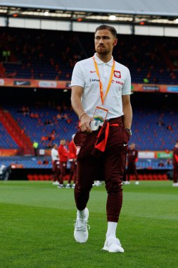 Matty Cash, Hollanda ve Polonya milli takımları arasında oynanan Dünya Kupası 2026 Avrupa ön eleme maçında görüldü (Maciej Rogowski / Ball Raw Images)