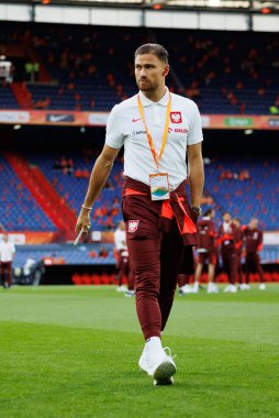 Matty Cash, Hollanda ve Polonya milli takımları arasında oynanan Dünya Kupası 2026 Avrupa ön eleme maçında görüldü (Maciej Rogowski / Ball Raw Images)