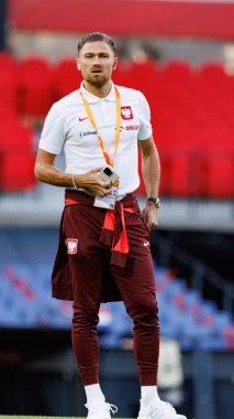 Matty Cash, Hollanda ve Polonya milli takımları arasında oynanan Dünya Kupası 2026 Avrupa ön eleme maçında görüldü (Maciej Rogowski / Ball Raw Images)