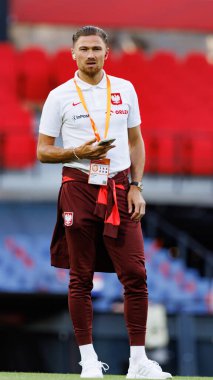 Matty Cash, Hollanda ve Polonya milli takımları arasında oynanan Dünya Kupası 2026 Avrupa ön eleme maçında görüldü (Maciej Rogowski / Ball Raw Images)