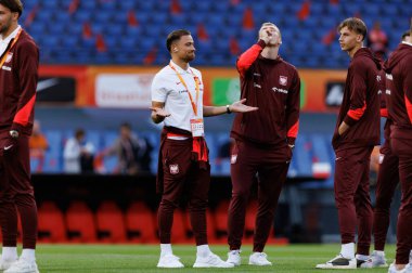 Matty Cash, Hollanda ve Polonya milli takımları arasında oynanan Dünya Kupası 2026 Avrupa ön eleme maçında görüldü (Maciej Rogowski / Ball Raw Images)