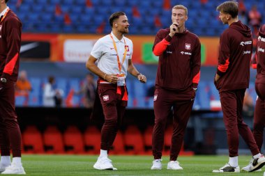 Matty Cash, Hollanda ve Polonya milli takımları arasında oynanan Dünya Kupası 2026 Avrupa ön eleme maçında görüldü (Maciej Rogowski / Ball Raw Images)