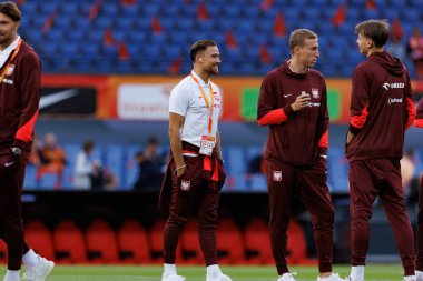 Matty Cash, Hollanda ve Polonya milli takımları arasında oynanan Dünya Kupası 2026 Avrupa ön eleme maçında görüldü (Maciej Rogowski / Ball Raw Images)