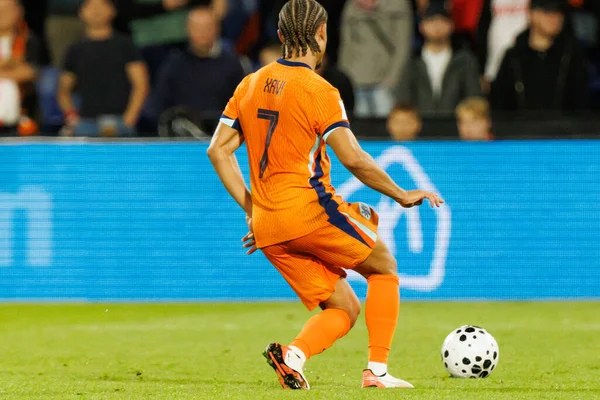 Xavi Simons, Hollanda ve Polonya milli takımları arasında oynanan 2026 Dünya Kupası ön eleme maçında görüldü (Maciej Rogowski / Ball Raw Images)