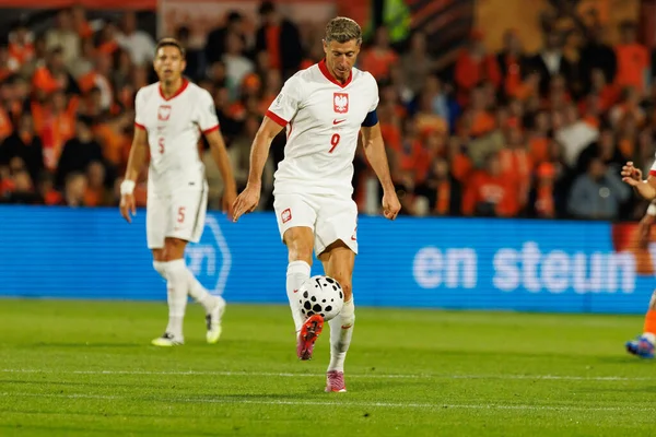 Robert Lewandowski, Hollanda ve Polonya milli takımları arasında oynanan Dünya Kupası 2026 Avrupa ön eleme maçında görüldü (Maciej Rogowski / Ball Raw Images)