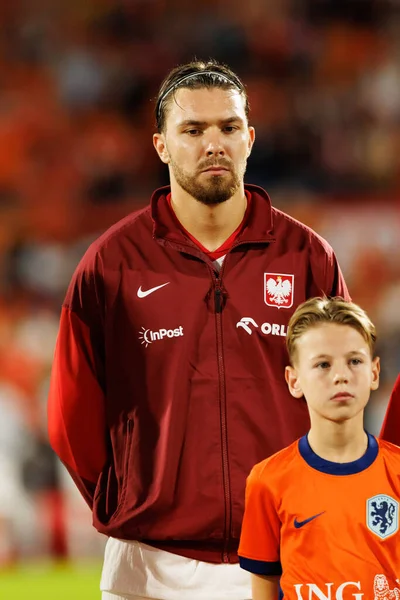 Przemyslaw Wisniewski, Hollanda ve Polonya milli takımları arasında oynanan Dünya Kupası 2026 Avrupa ön eleme maçında görüldü (Maciej Rogowski / Ball Raw Images)