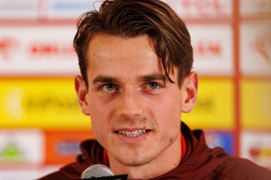 Chorzow, Polonya. 6 Eylül 2025; Jakub Kaminski, Finlandiya ile oynanan 2026 Dünya Kupası eleme maçından önce Polonya Milli Futbol Takımı 'nın Resmi Basın Konferansı ve antrenmanı sırasında görüldü. Maciej Rogowski / Alamy Canlı Haberleri