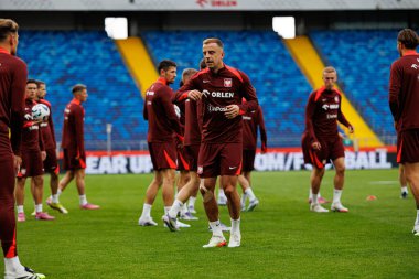 2026 Dünya Kupası öncesi Polonya Milli Futbol Takımı Resmi Basın Konferansı ve antrenmanı sırasında Finlandiya 'ya karşı oynanan Avrupa ön eleme maçı (Maciej Rogowski / Ball Raw Images))