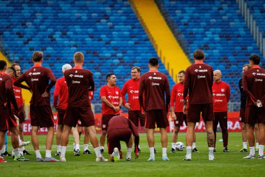 2026 Dünya Kupası öncesinde Polonya Milli Futbol Takımı Resmi Basın Konferansı ve antrenmanı sırasında Finlandiya 'ya karşı oynanan Avrupa eleme maçı (Maciej Rogowski / Ball Raw Images))