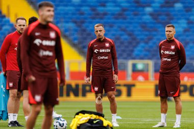 2026 Dünya Kupası öncesi Polonya Milli Futbol Takımı Resmi Basın Konferansı ve antrenmanı sırasında Finlandiya 'ya karşı oynanan Avrupa ön eleme maçı (Maciej Rogowski / Ball Raw Images))