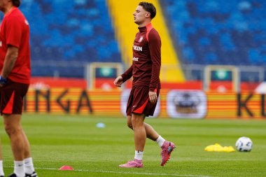 Nicola Zalewski, Polonya Milli Futbol Takımı 'nın 2026 Dünya Kupası öncesinde Finlandiya' ya karşı oynanan resmi basın toplantısı ve antrenmanı sırasında görüldü. (Maciej Rogowski / Ball Raw Images)