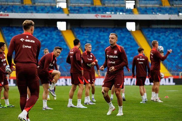 2026 Dünya Kupası öncesi Polonya Milli Futbol Takımı Resmi Basın Konferansı ve antrenmanı sırasında Finlandiya 'ya karşı oynanan Avrupa ön eleme maçı (Maciej Rogowski / Ball Raw Images))