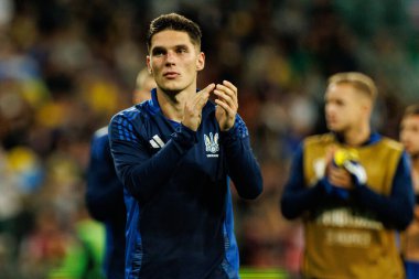 Georgiy Sudakov, Ukrayna ve Fransa milli takımları arasında oynanan 2026 Dünya Kupası ön eleme maçında görüldü (Maciej Rogowski / Ball Raw Images)