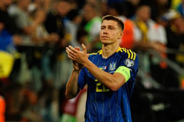 Mykola Matviyenko, Ukrayna ve Fransa milli takımları arasında oynanan 2026 Dünya Kupası ön eleme maçında görüldü (Maciej Rogowski / Ball Raw Images)