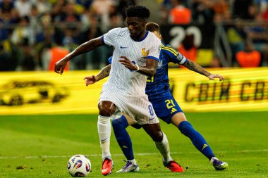 Aurelien Tchouameni, Ukrayna ve Fransa milli takımları arasında oynanan 2026 Dünya Kupası ön eleme maçında görüldü (Maciej Rogowski / Ball Raw Images)