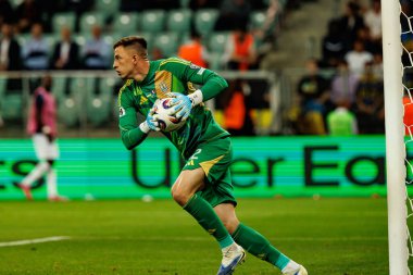 Anatoliy Trubin, Ukrayna ve Fransa milli takımları arasında oynanan 2026 Dünya Kupası ön eleme maçında görüldü (Maciej Rogowski / Ball Raw Images)