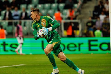 Anatoliy Trubin, Ukrayna ve Fransa milli takımları arasında oynanan 2026 Dünya Kupası ön eleme maçında görüldü (Maciej Rogowski / Ball Raw Images)